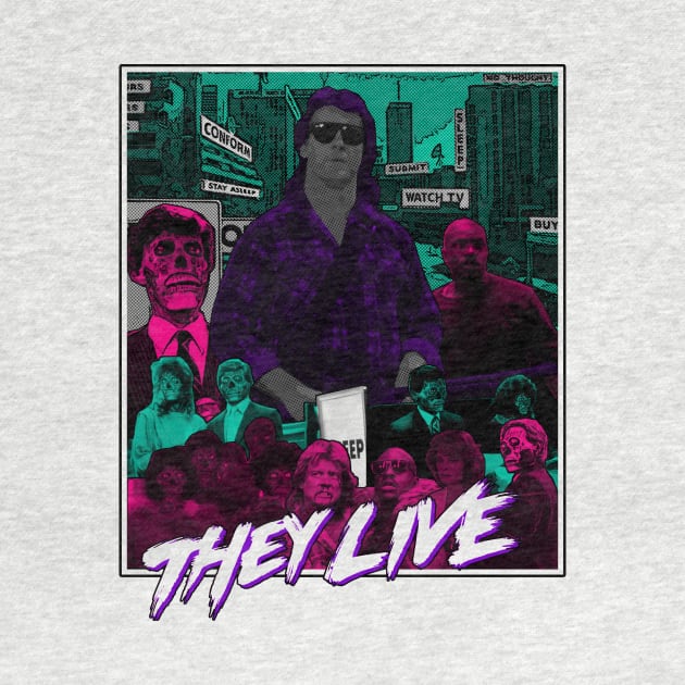 They Live - White by WithinSanityClothing